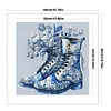 Blue And White Porcelain-Boots-11CT Stamped Cross Stitch 40*40cm/15.75*15.75in