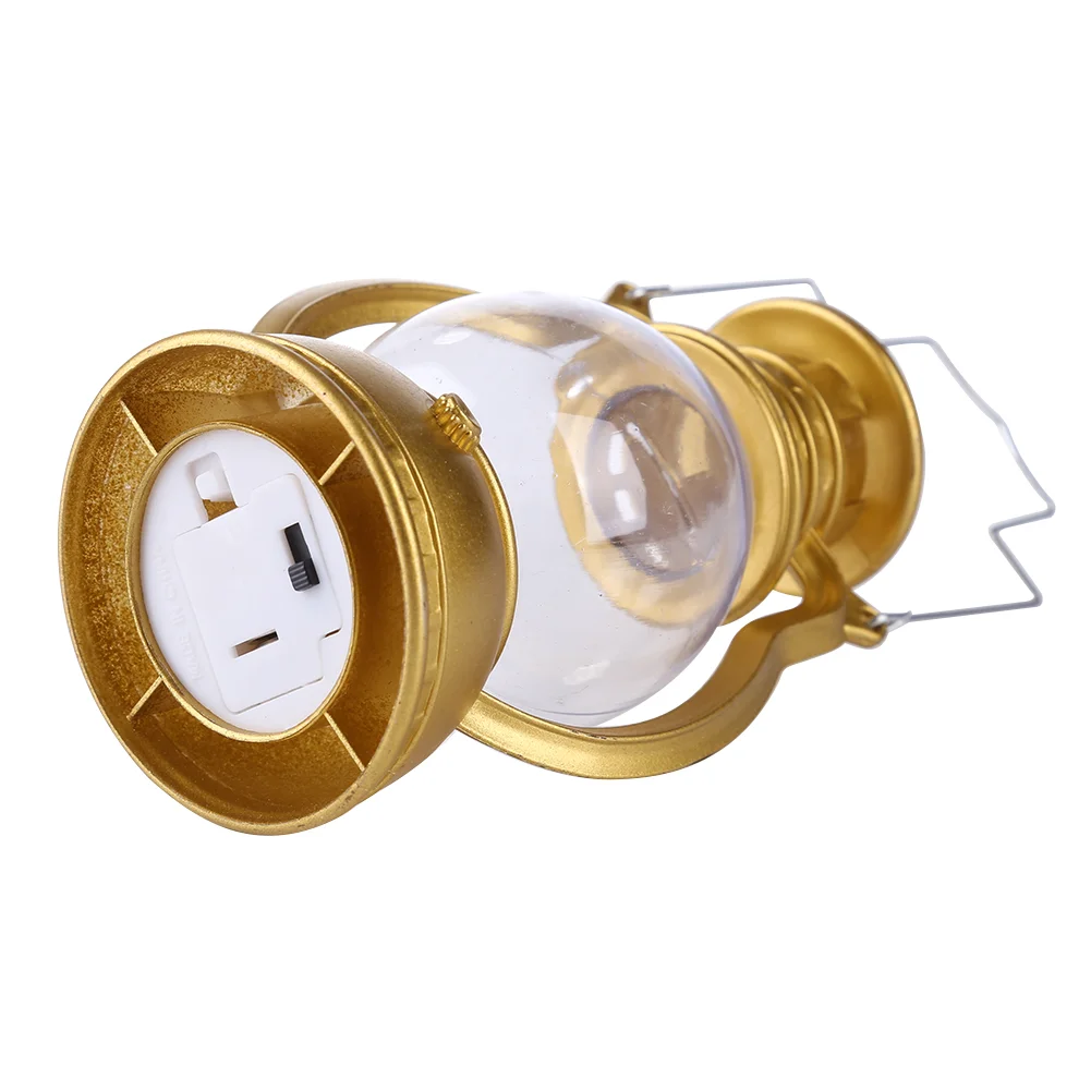 Retro Classic Kerosene Lamp Portable LED Lantern Lights Antique Decor (C)