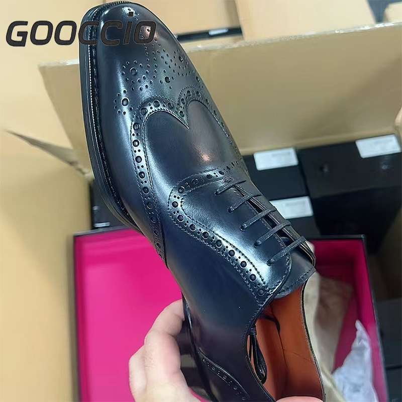 YH189 Prenium Calf-Skin Dress Shoes/Oxford Shoes For Men GOOCCIO   