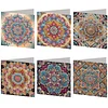 6PCS Diamond Painting Mandala Greeting Cards Postcards with Envelopes
