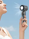 Portable Handheld Personal Turbo Fan USB Rechargeable Cooling Fan 100 Gear Speed