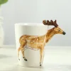 3D Hand-painted Ceramic Mug Animal Coffee Cup