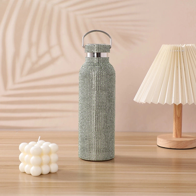 Casual Solid Color Stainless Steel Water Bottles 1 Piece