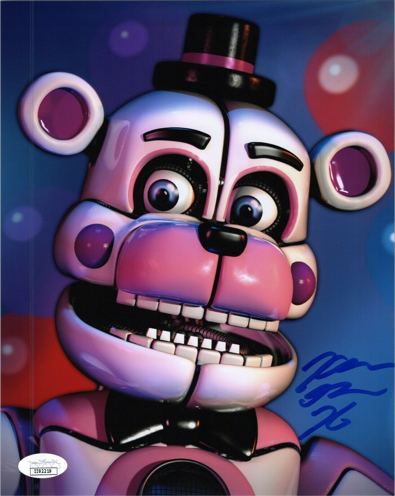 KELLEN GOFF Authentic Hand-Signed FUNTIME FREDDY Five Nights