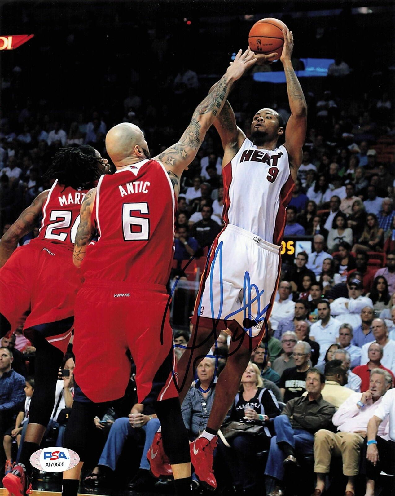 Rashard Lewis signed 8x10 Photo Poster painting PSA/DNA Miami Heat Autographed