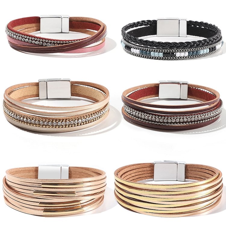 YOY-Handmade Genuine Leather Women's bracelet for women