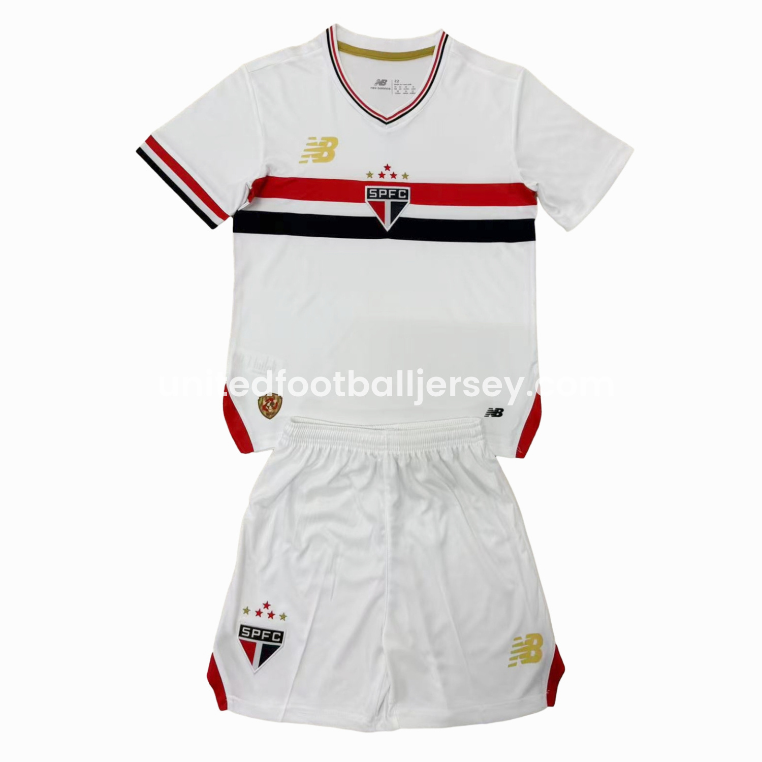 Sao Paulo 25-26 Home Men's Adult Jersey Set - Fans Version