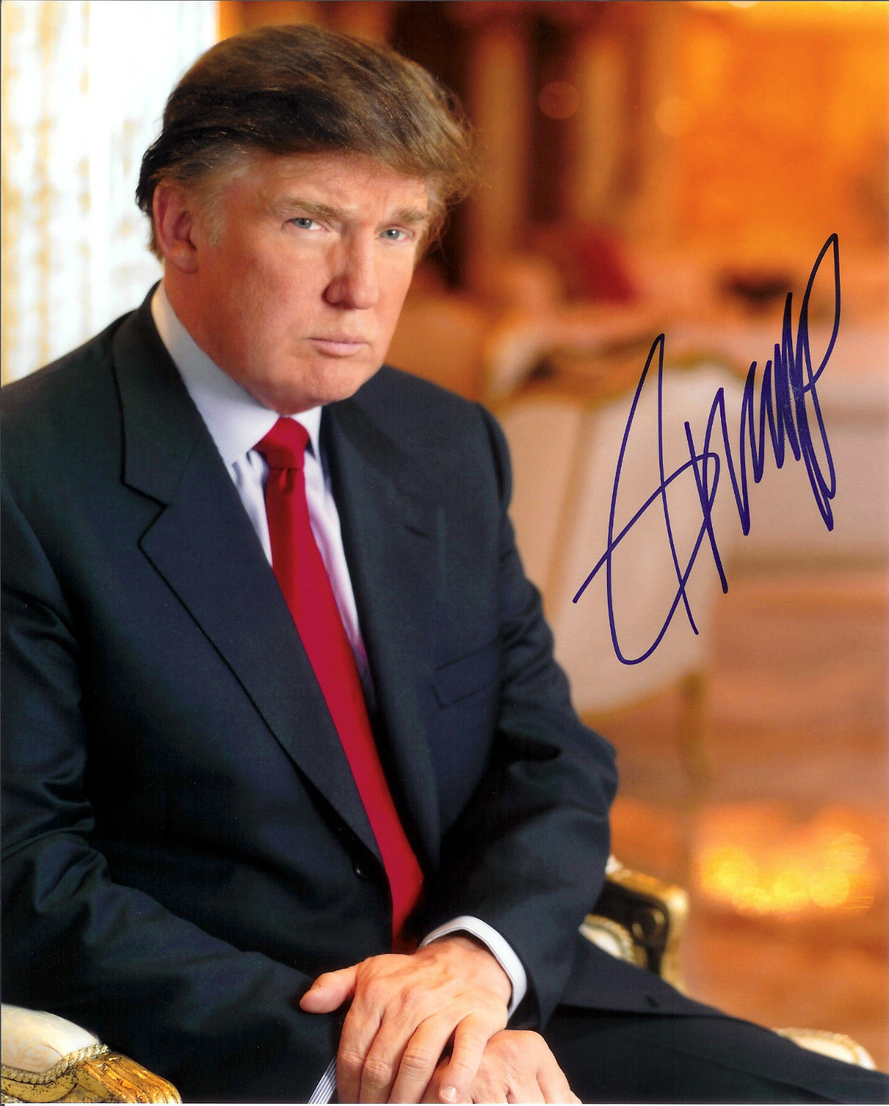 DONALD TRUMP AUTOGRAPH SIGNED PP Photo Poster painting POSTER