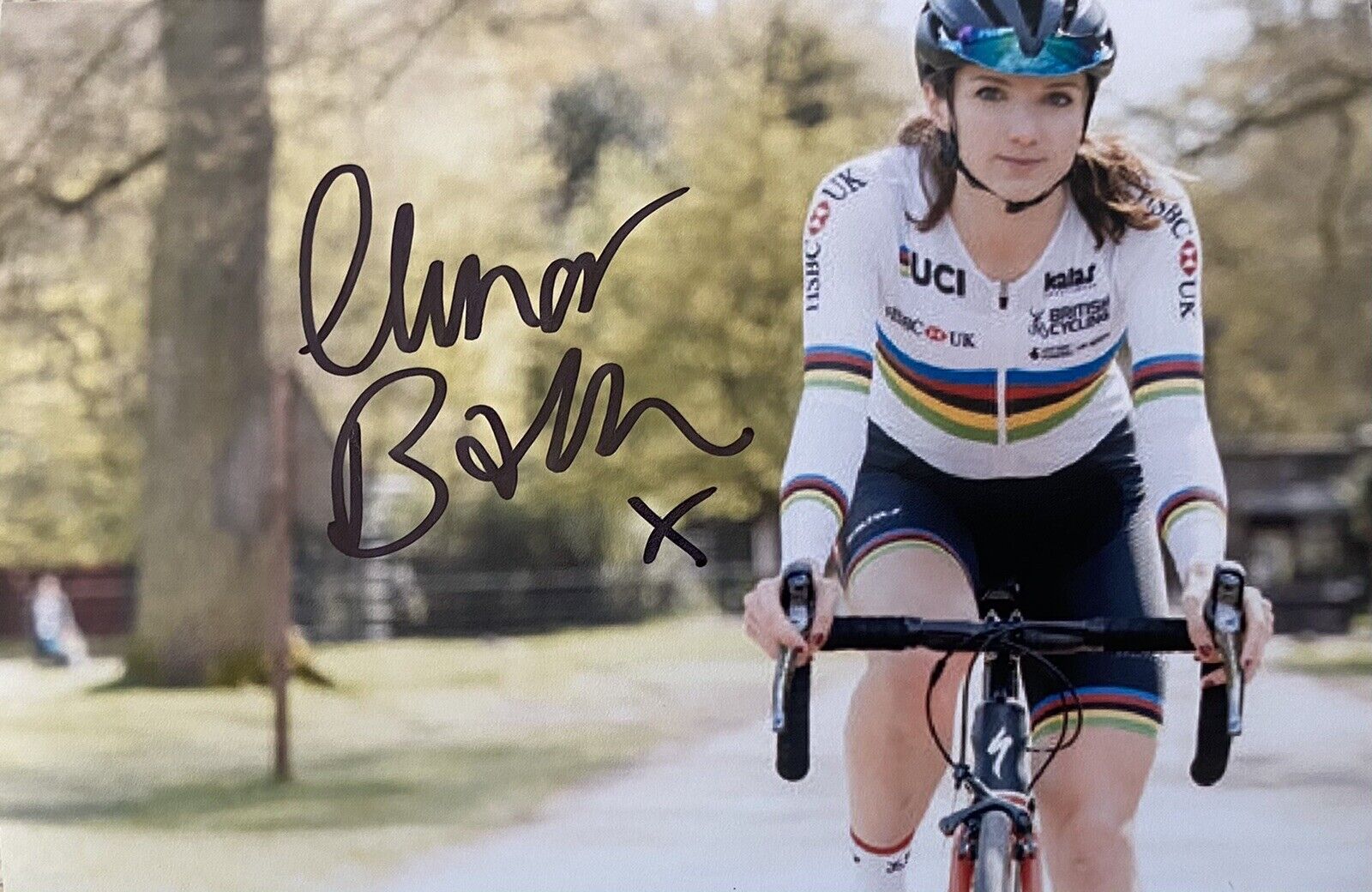 Elinor Barker Genuine Hand Signed 6X4 Photo Poster painting - Team GB - Olympics - Cyclist 8