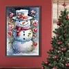 Diamond Painting-DIY Full Round Drill Snowman(60*40 CM)