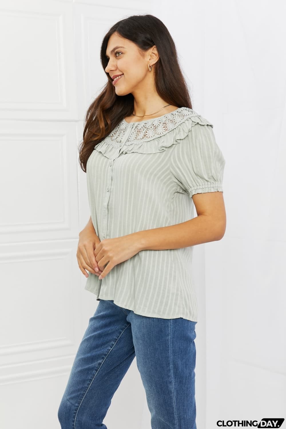 HEYSON Sweet Talk Full Size Short Sleeve Top