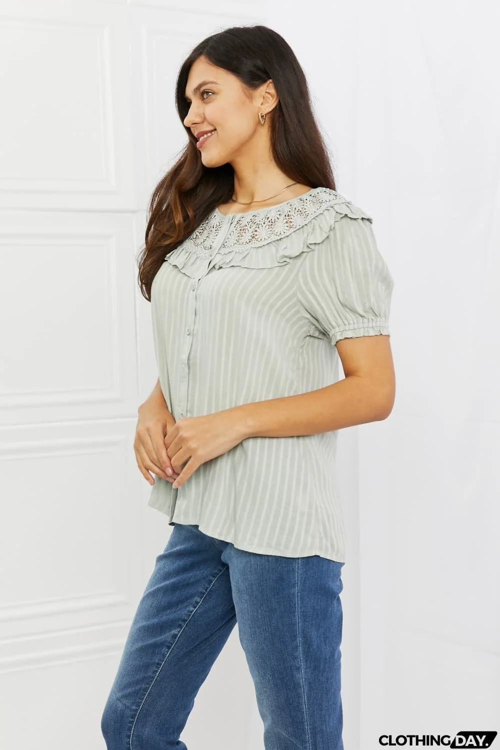 HEYSON Sweet Talk Full Size Short Sleeve Top