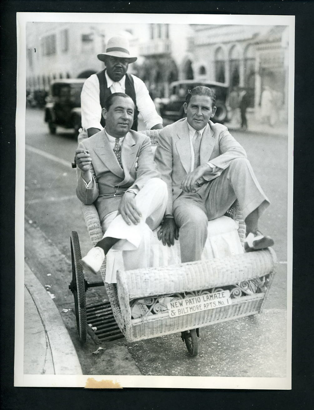 Walter Hagen & Joe Kirkwood Sr. 1931 Golf Type 1 Press Photo Poster painting in Palm Beach Fla.