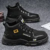 CAT&reg;Sapatos casuais masculinos Botins leves de couro