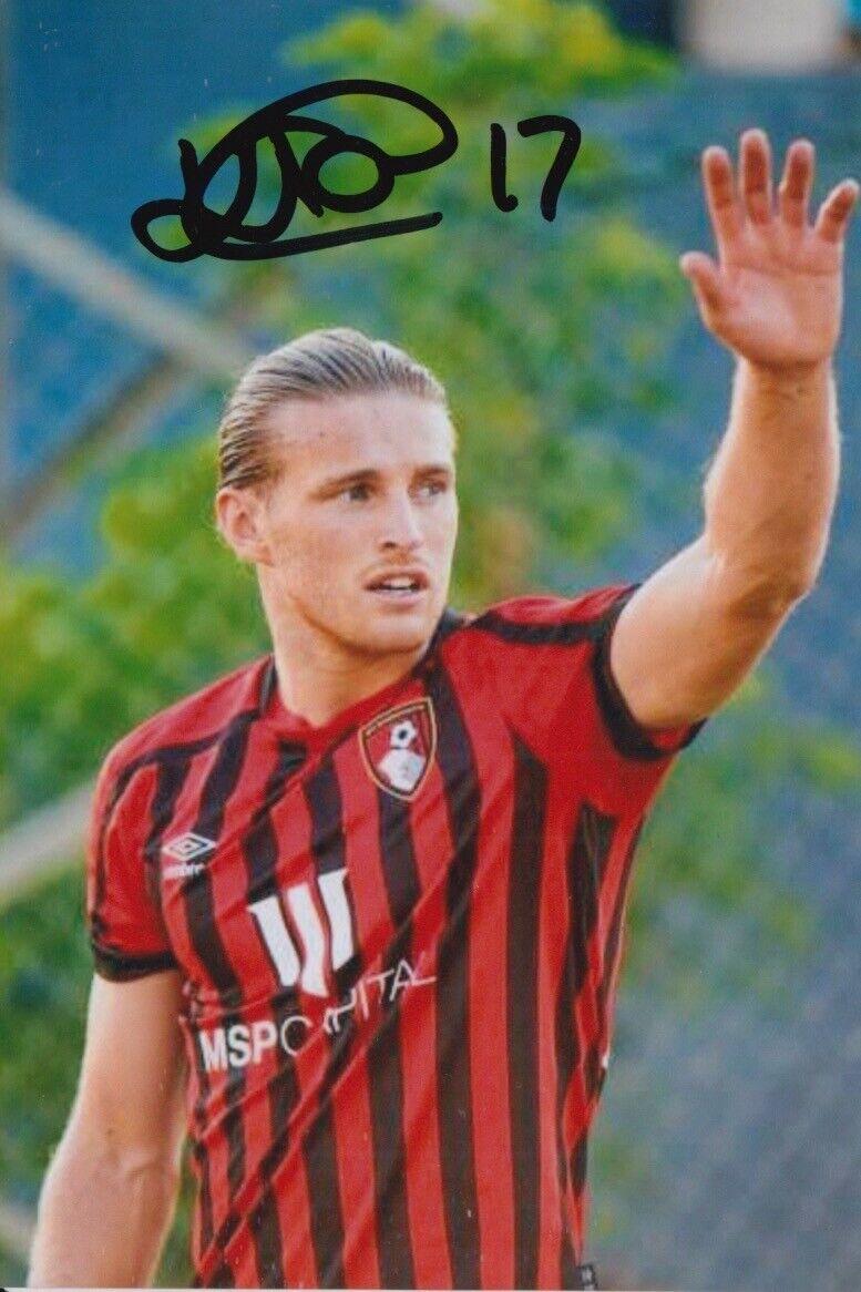 KYLE TAYLOR HAND SIGNED 6X4 Photo Poster painting AFC BOURNEMOUTH FOOTBALL AUTOGRAPH