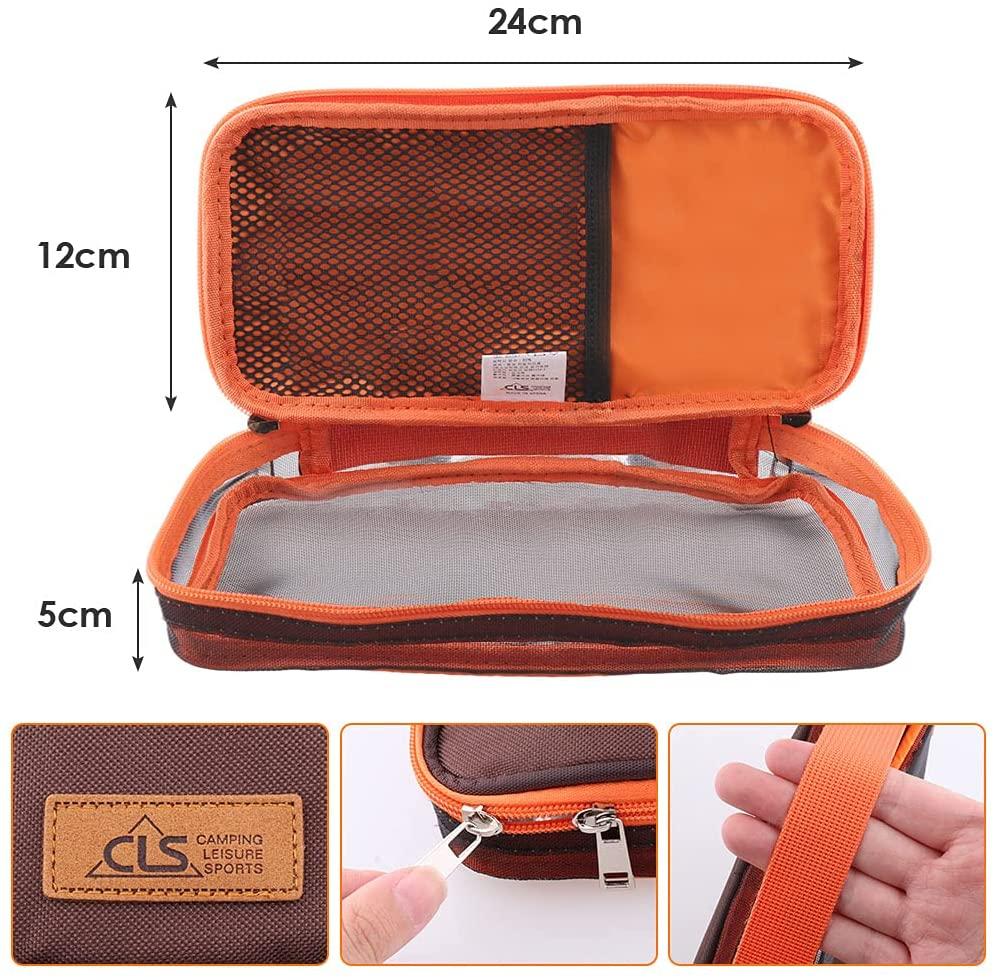 Besteck Aufbewahrungstasche Polyester Bestecktasche für Outdoor Camping Wandern 