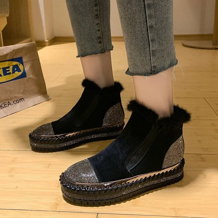 Thick-soled Rhinestone Fashion Shoes shopify Stunahome.com