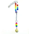LGBT gifts, rear view mirror car charm, gay pride flag rainbow love charm