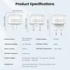 Wifi Sound and Light Alarm Sensor App Remote Control Plug-in Home Alarm 105dB Sounder Voice Broadcast Alarm for Vibration CO VOC PIR for Kids Garage Office