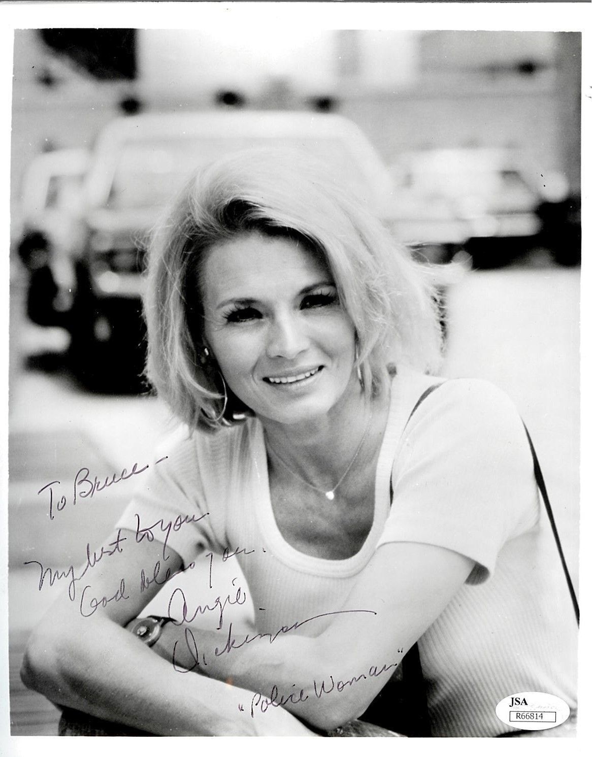 ANGIE DICKINSON SIGNED INSCRIBED POLICE WOMAN