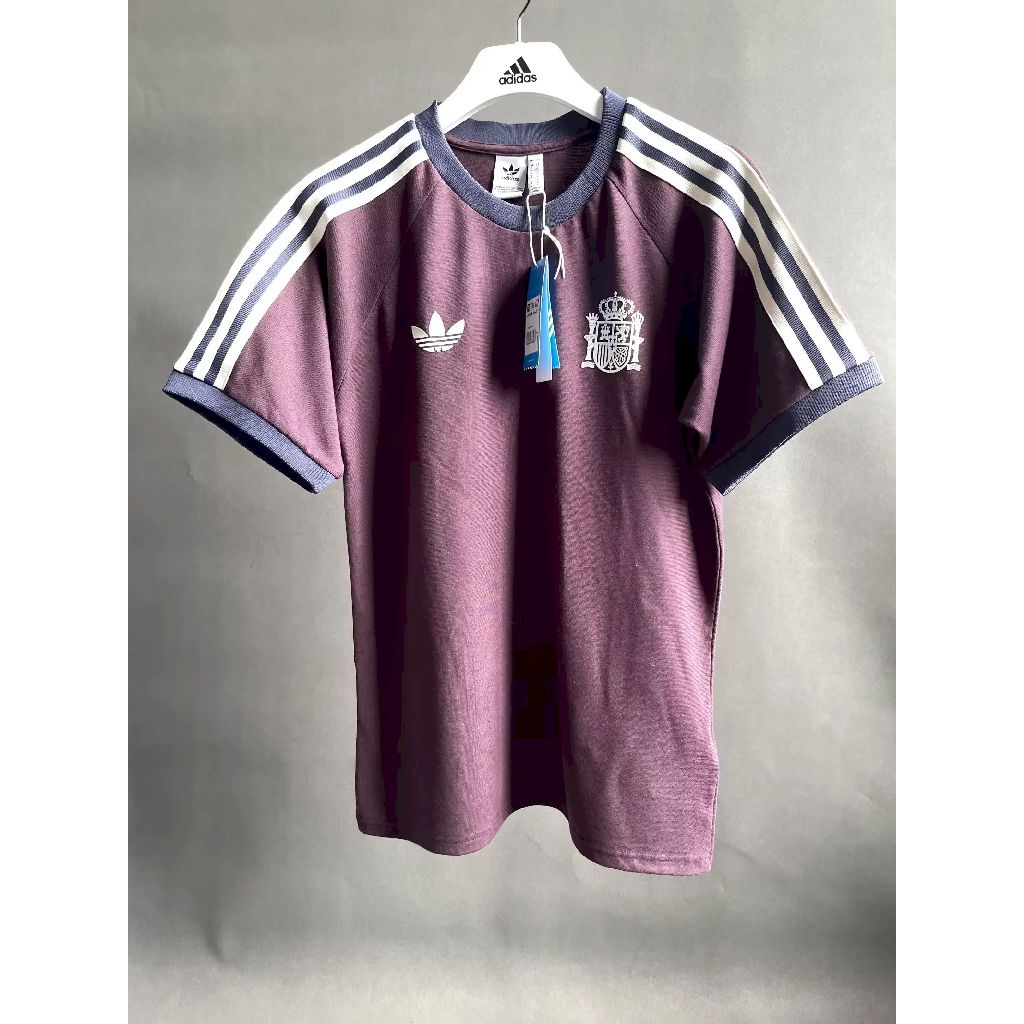 Spain 2024-25 Vintage Trefoil Purple Men's T-Shirt