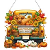 2Pcs citrouille voiture - 5d bricolage artisanat pendentif