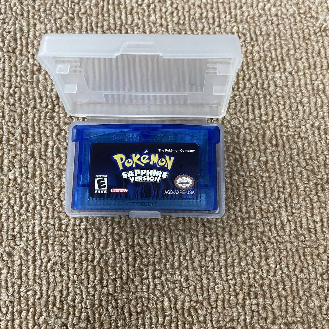 Pokemon Sapphire - RTC Clock Patch GBA For GameBoy Advance - 32 Bit Video Game Cartridge