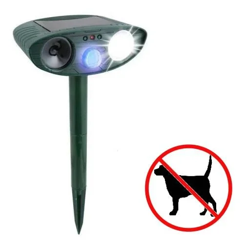 Ultrasonic Dog Repeller Solar Powered - Get Rid of Dog in 48 Hours