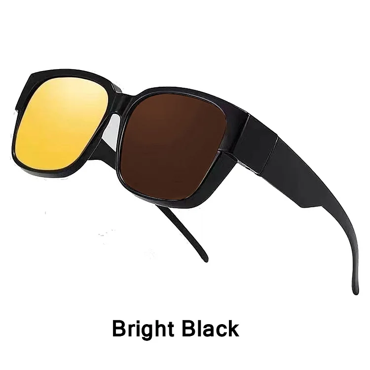 Demandernyc HD Polarized Night Vision Glasses for Women Square Yellow Night Driving Goggles Sunglasses Ladies Driver Eyewear Gafas