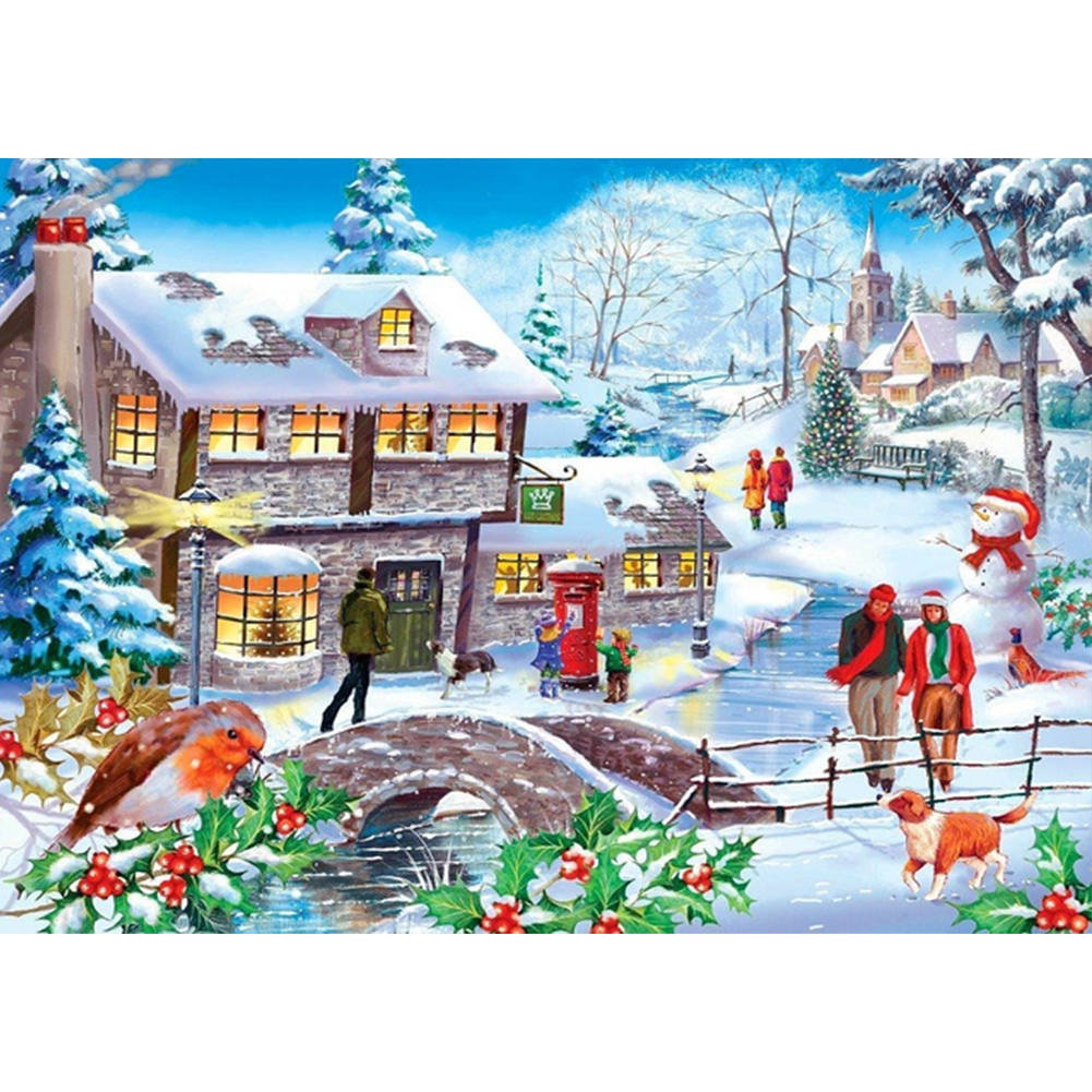

Christmas Village - Round Drill Diamond Painting - 40*30CM, 501 Original