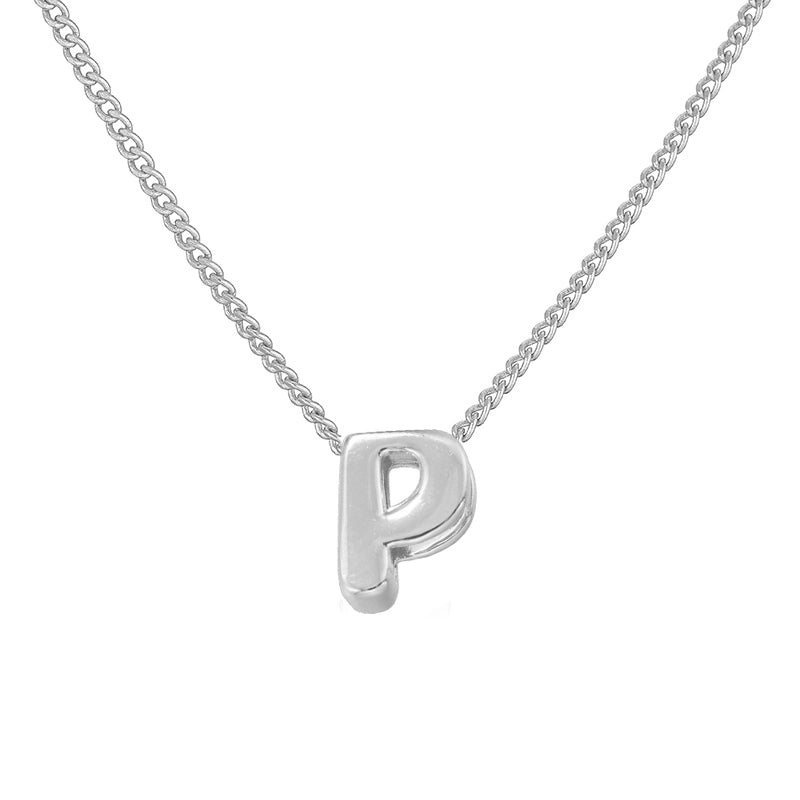 Copper 18K Gold Plated Letter Necklace