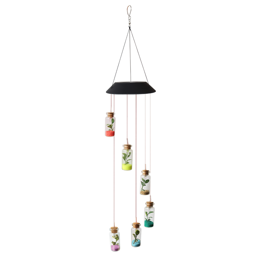 

LED Solar Wind Chimes Light Color Change Yard Creative Decor Hang Lamp (B, 501 Original