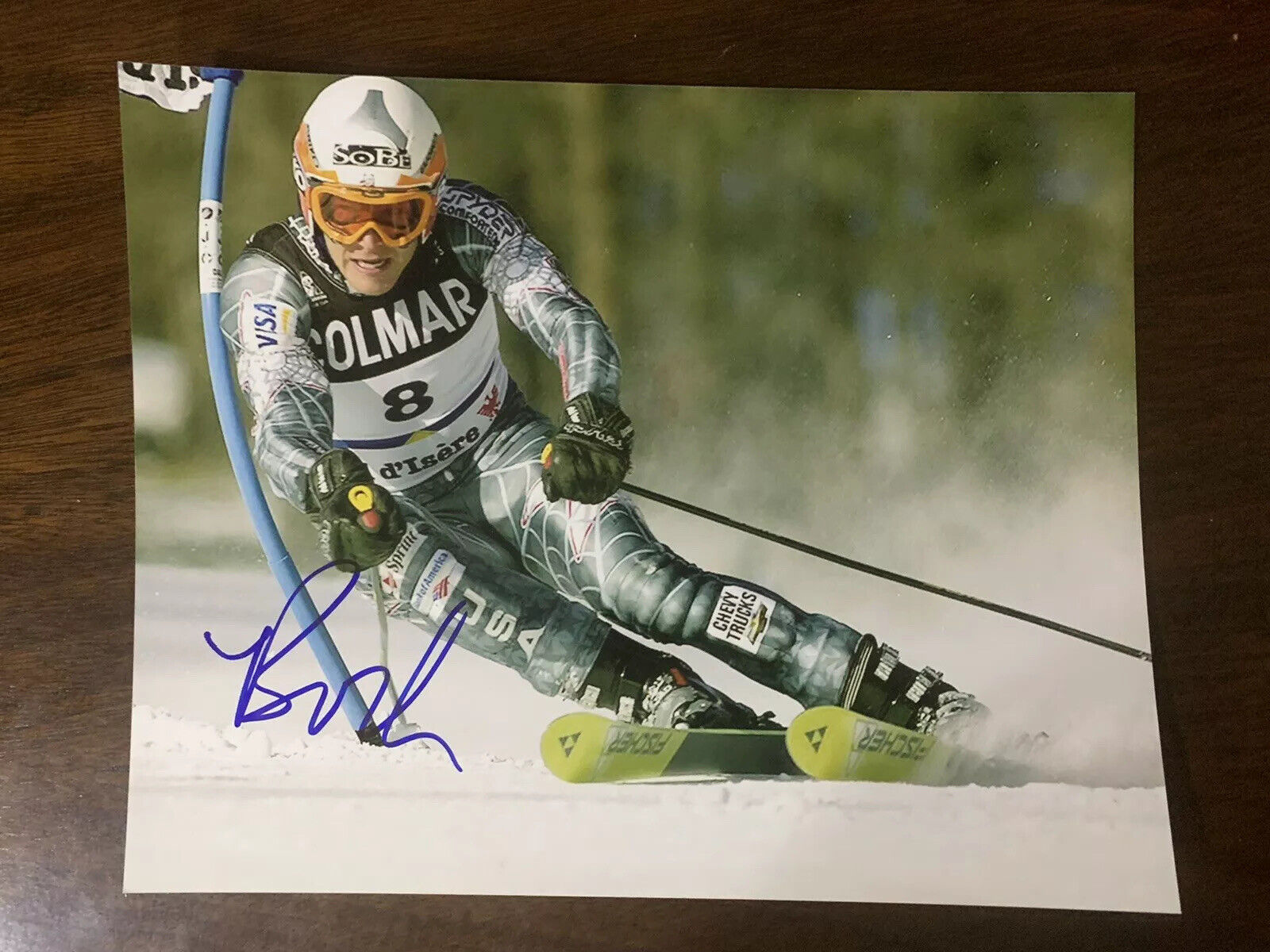 Bode Miller Hand Signed 8X10 Photo Poster painting Olympic Gold Medalist Skiing