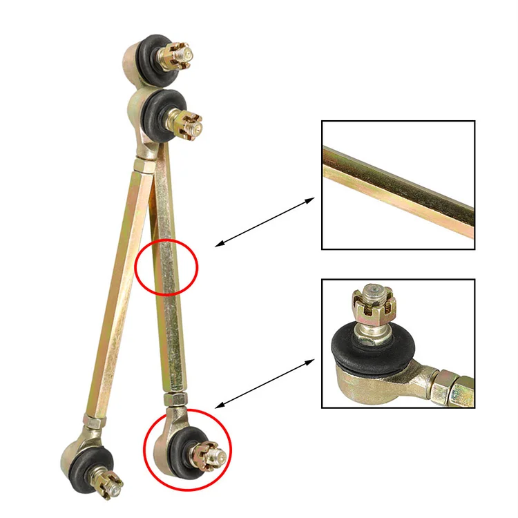 Silscvtt 17mm Steering Tie Rod End Ball Joint Replacement for 110cc 125cc 150cc Quad Go Kart