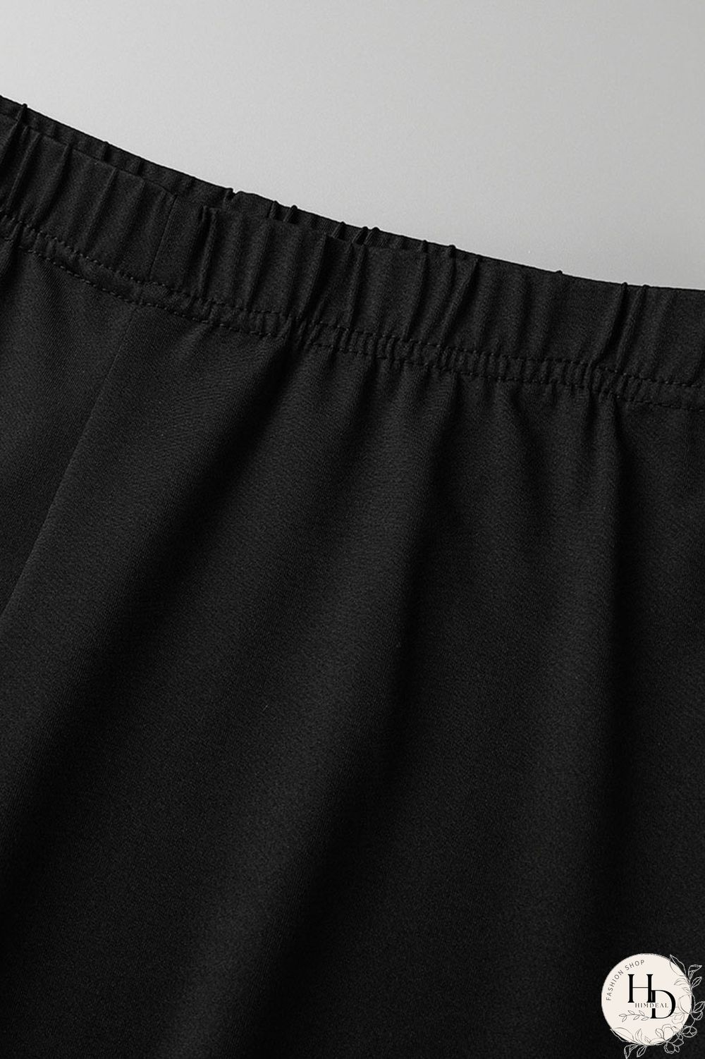 Black Sexy Solid Hollowed Out Split Joint O Neck Short Sleeve Two Pieces