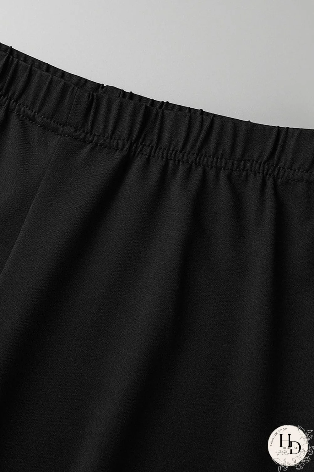 Black Sexy Solid Hollowed Out Split Joint O Neck Short Sleeve Two Pieces