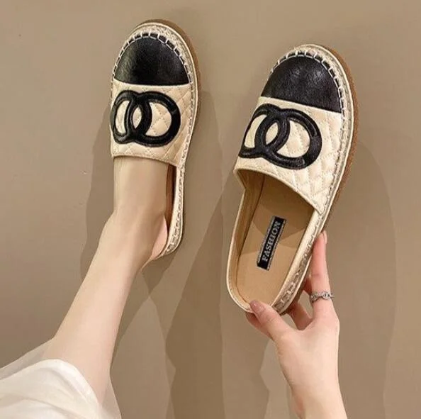 Back To School Woman Oxford Quality Leather Slip On Flats Shoes For Women Loafers Comfortable Ladies Shoe Closed Toe Women Slippers Mules Shoes