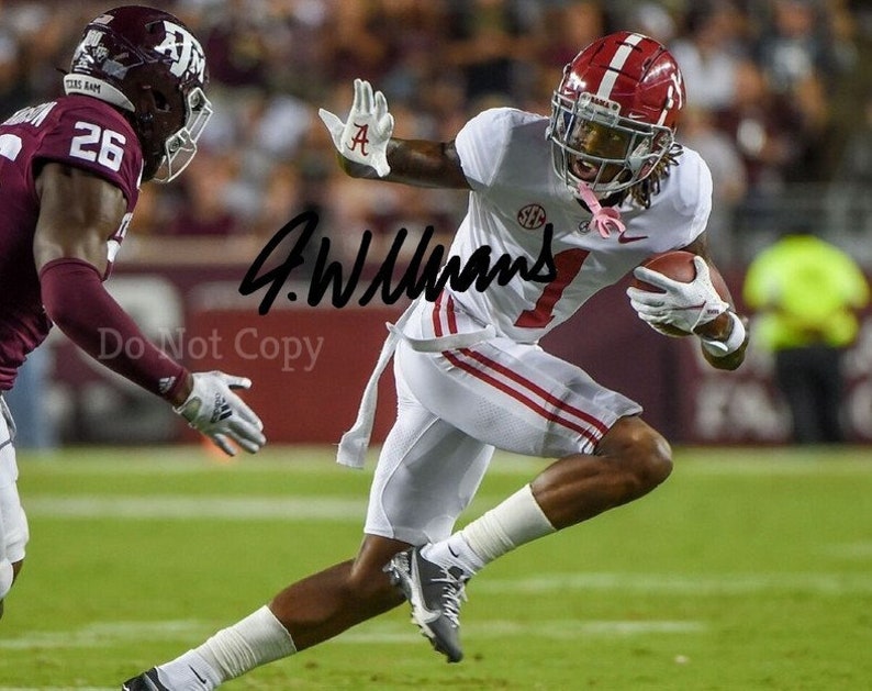 Jameson Williams Signed Photo Poster painting 8X10 rp Autographed Picture ** Alabama Crimson Tide