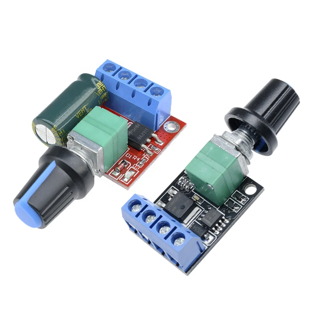 5V 12V 24V 2A/5A/10A Voltage Regulator Mini DC Motor PWM Governor Module Speed Control Switch Small PWM Dimmer Board