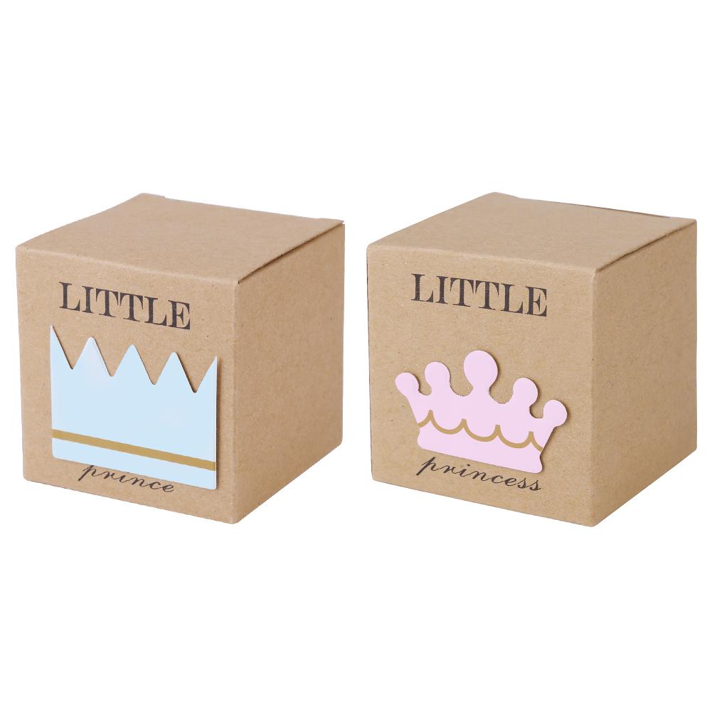 

European Prince Princess Wedding Candy Box Baby Full Moon Gift Box Holder, 20pcs, 501 Original