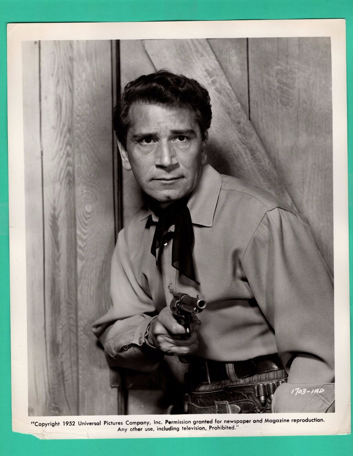 RICHARD CONTE Actor Promo 1952 Vintage Photo Poster painting UNIVERSAL PICTURES 8x10