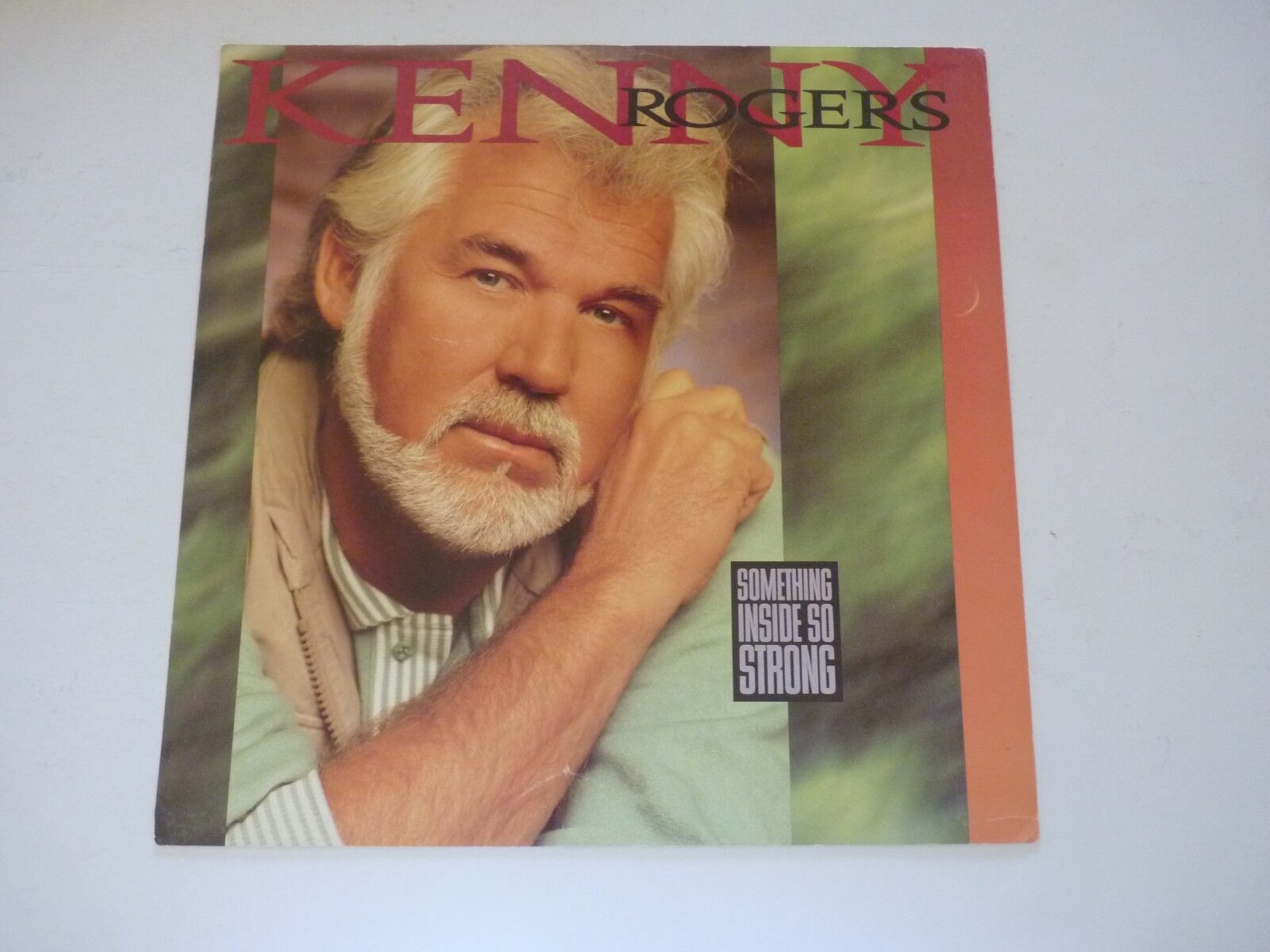 Kenny Rogers Something Inside so Strong LP Record Photo Poster painting Flat 12x12 Poster