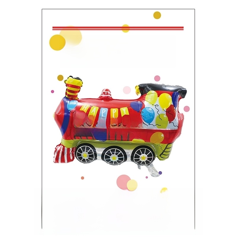 Birthday Cartoon Style Cute Car Airplane Aluminum Film Indoor Party Balloons