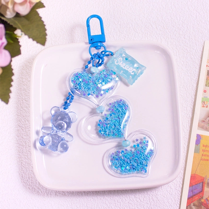 Cute Bear Resin Unisex Bag Pendant Keychain