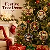 6pcs DIY Pearl Diamond Painting Christmas Tree Hanging Ornaments