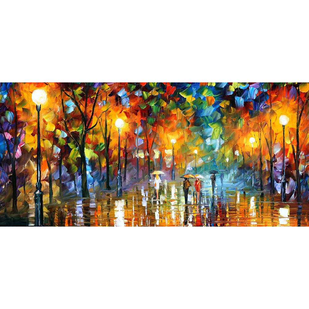 

Street Night View - Round Drill Diamond Painting - 80*40CM (Big Size), 501 Original