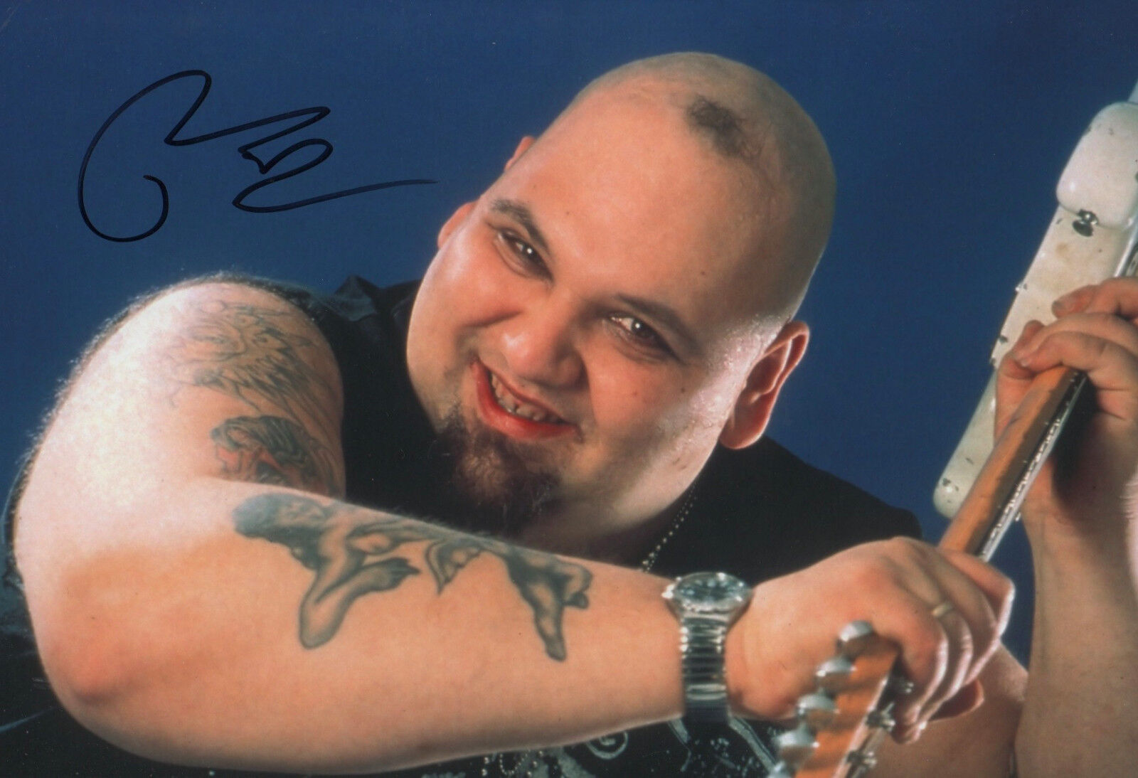 Popa Chubby signed 8x12 inch Photo Poster painting autograph