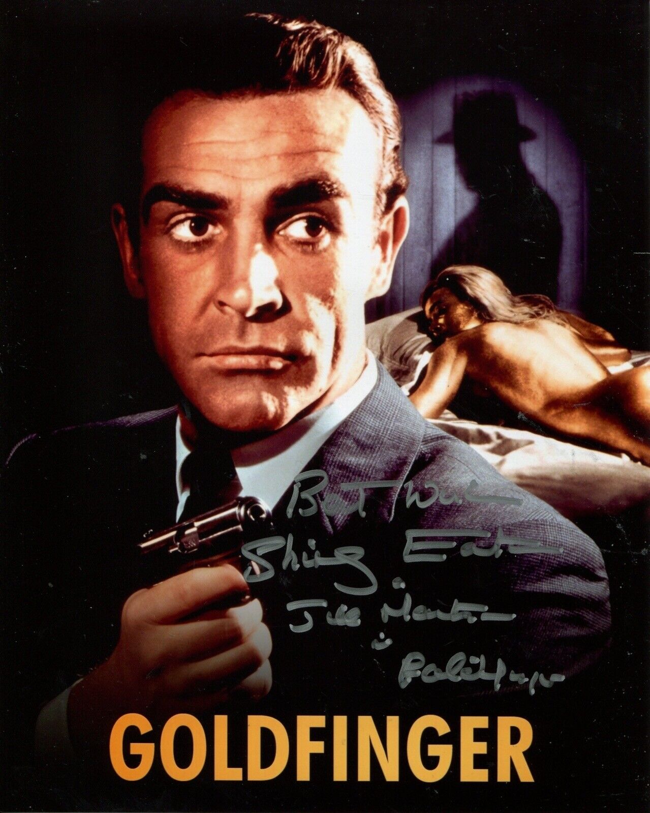 007 Bond movie Goldfinger Photo Poster painting signed by Shirley Eaton Ref SE7 - UACC DEALER