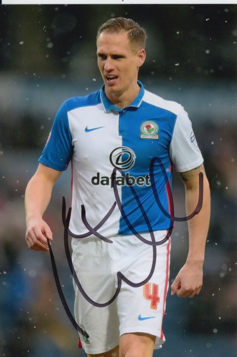 BLACKBURN ROVERS HAND SIGNED MATTHEW KILGALLON 6X4 Photo Poster painting.