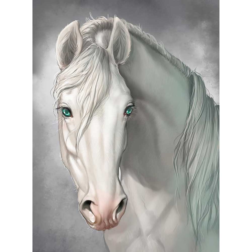 

30*40CM - Round Drill Diamond Painting - Horse, 501 Original